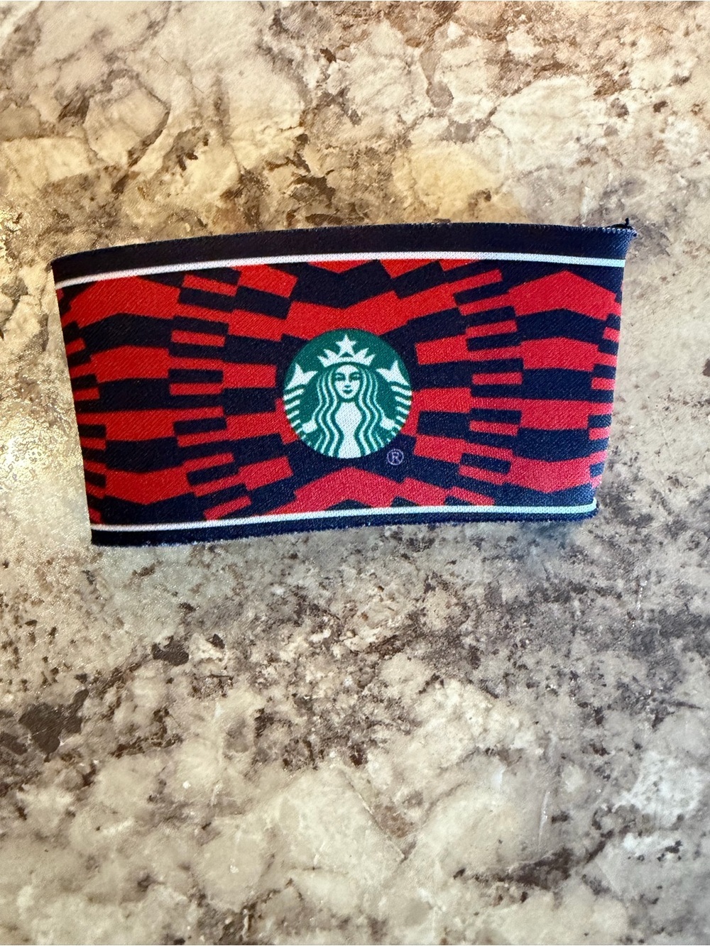 World Cup Starbucks Red & black Coffee Sleeve
